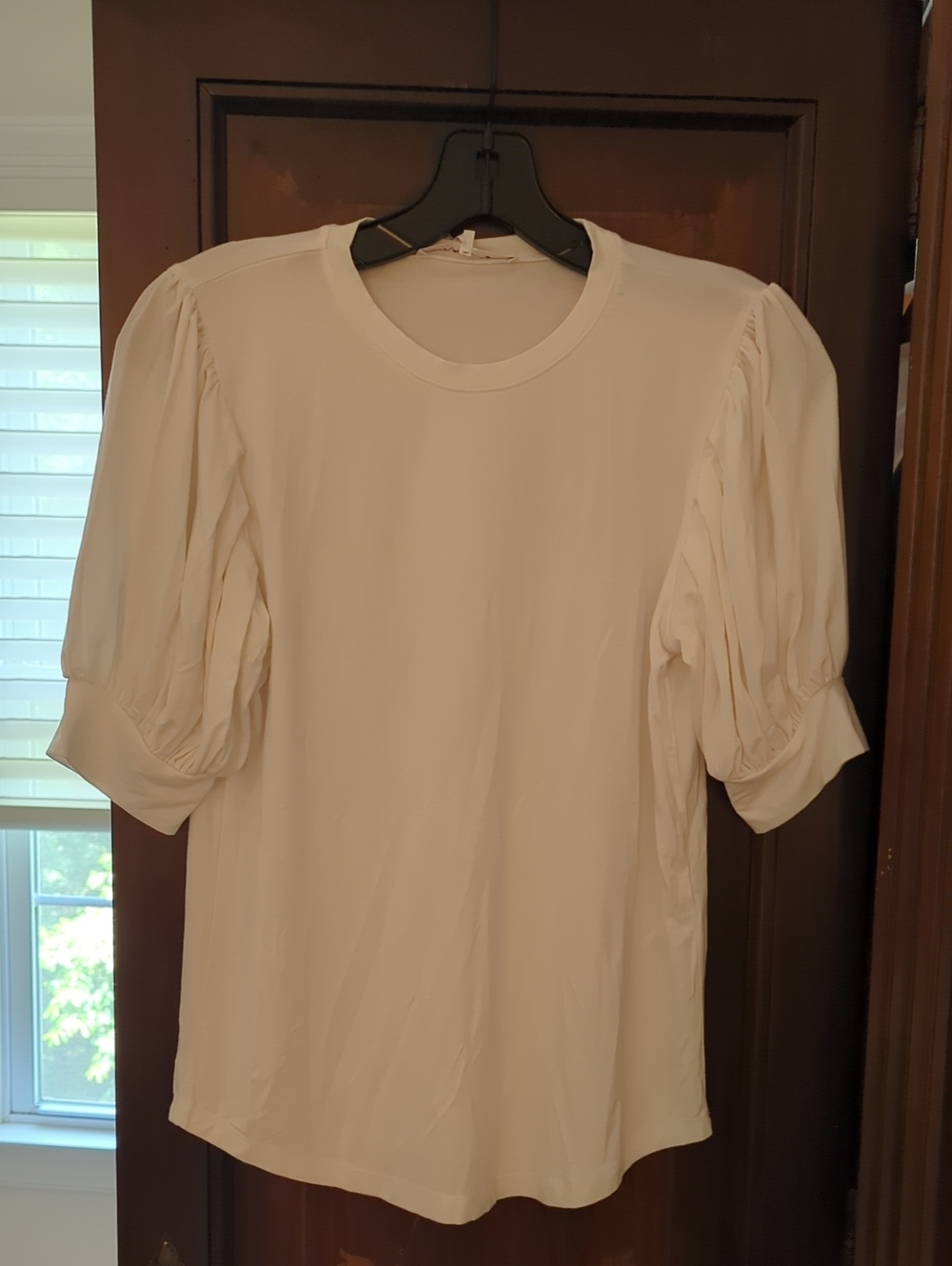 Frame Puff Sleeve Crewneck